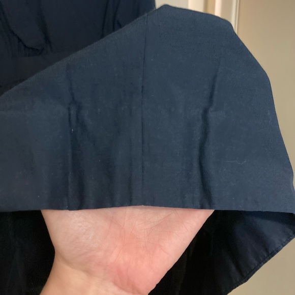 ADAM by Adam Lippes Slate Blue Dress with Pleats and Flair at Waist - Picture 9 of 17